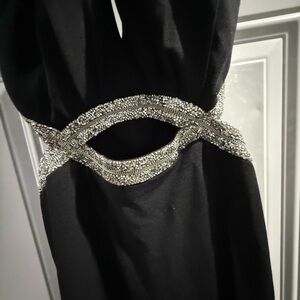 Speechless Black Dress with Silver Embellishments
